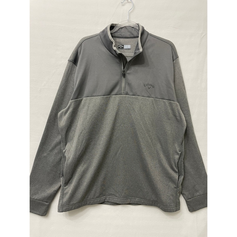 Callaway Quarter Zip Pullover XXL Gray Golf Fleece Active Outdoor Casual